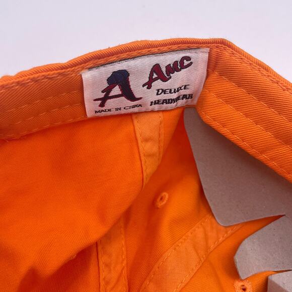 Yellow Racing Hat Cap Orange Canvas Adjustable Mens Unisex - Picture 6 of 6